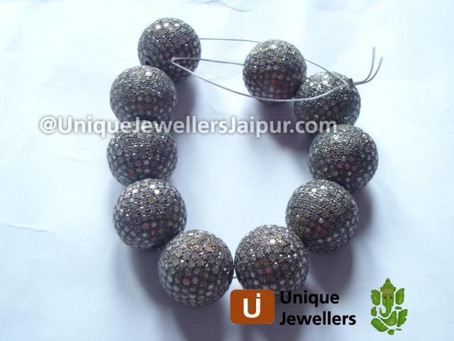 Diamond Studded Silver Ball